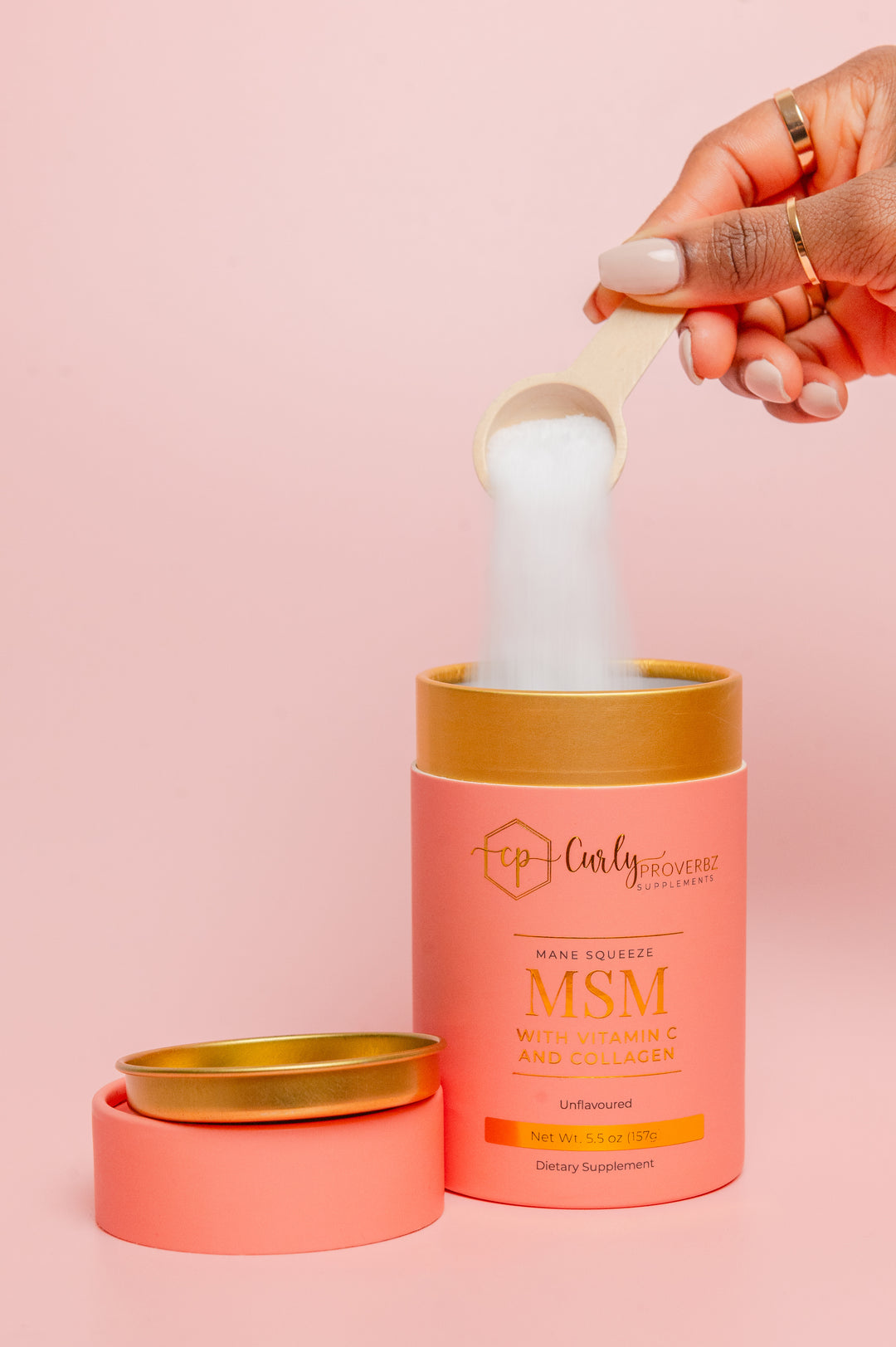 Curly Proverbz MANE SQUEEZE MSM with Vitamin C and Collagen